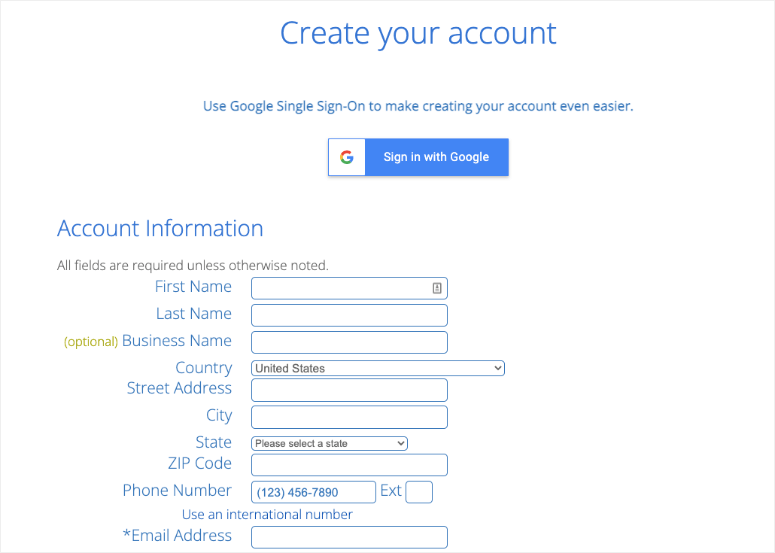 إنشاء حساب مع Bluehost - IsItWP - Free WordPress Theme Detector create an account with bluehost