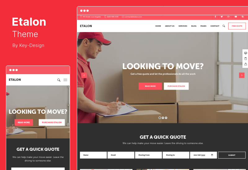 Etalon Theme - 多概念专业服务 WordPress 主题