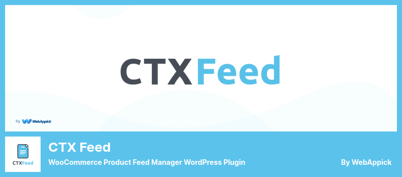 CTX 提要插件 - WooCommerce 产品提要管理器 WordPress 插件