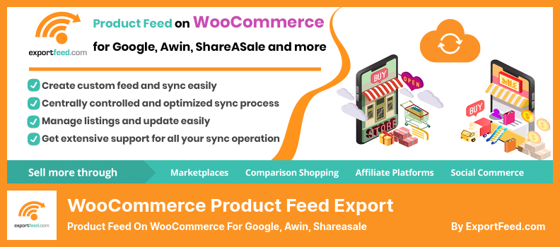 WooCommerce 产品提要导出插件 - 适用于 Google、Awin、Shareasale 的 WooCommerce 产品提要