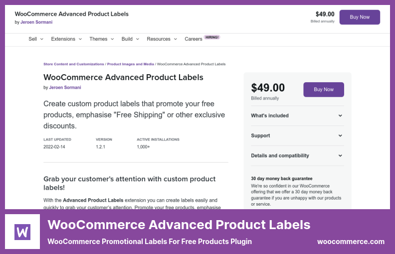 WooCommerce 高級產品標籤插件 - 免費產品插件的 WooCommerce 促銷標籤