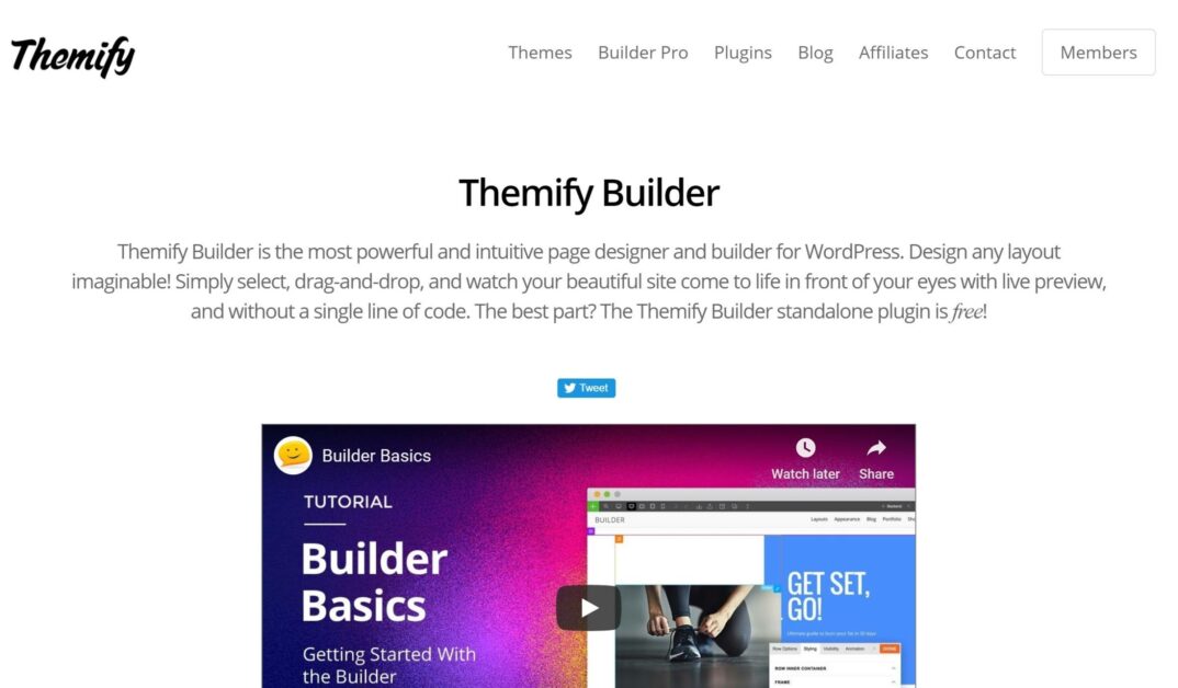 Constructores de páginas de WordPress de arrastrar y soltar de Themify