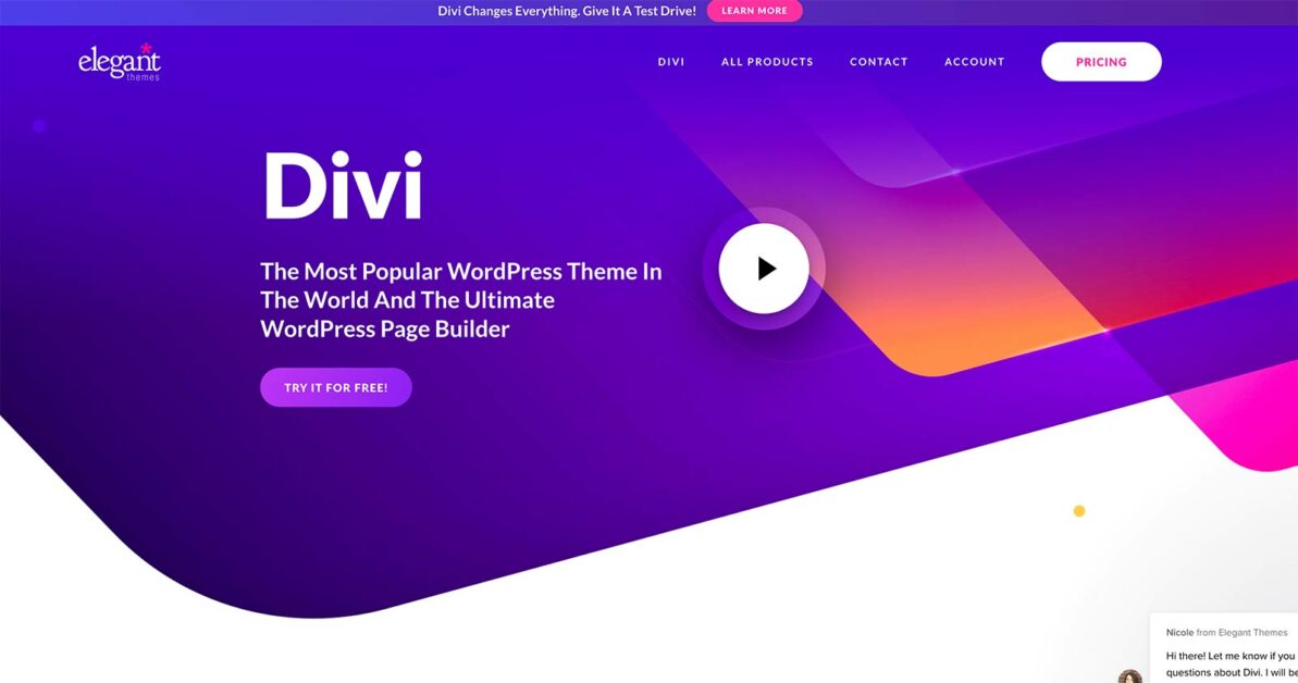 En İyi Sayfa Oluşturucu WordPress bölümü