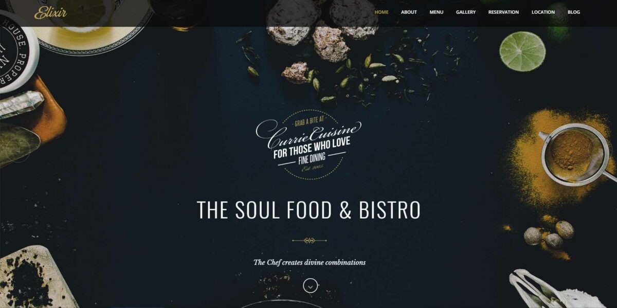 Elixir WordPress Restaurant-Theme