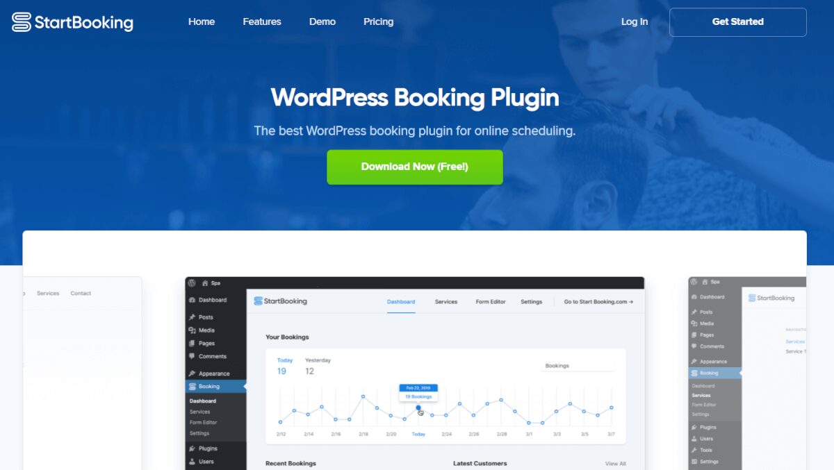 Startbooking wordpress rezervasyon eklentisi.