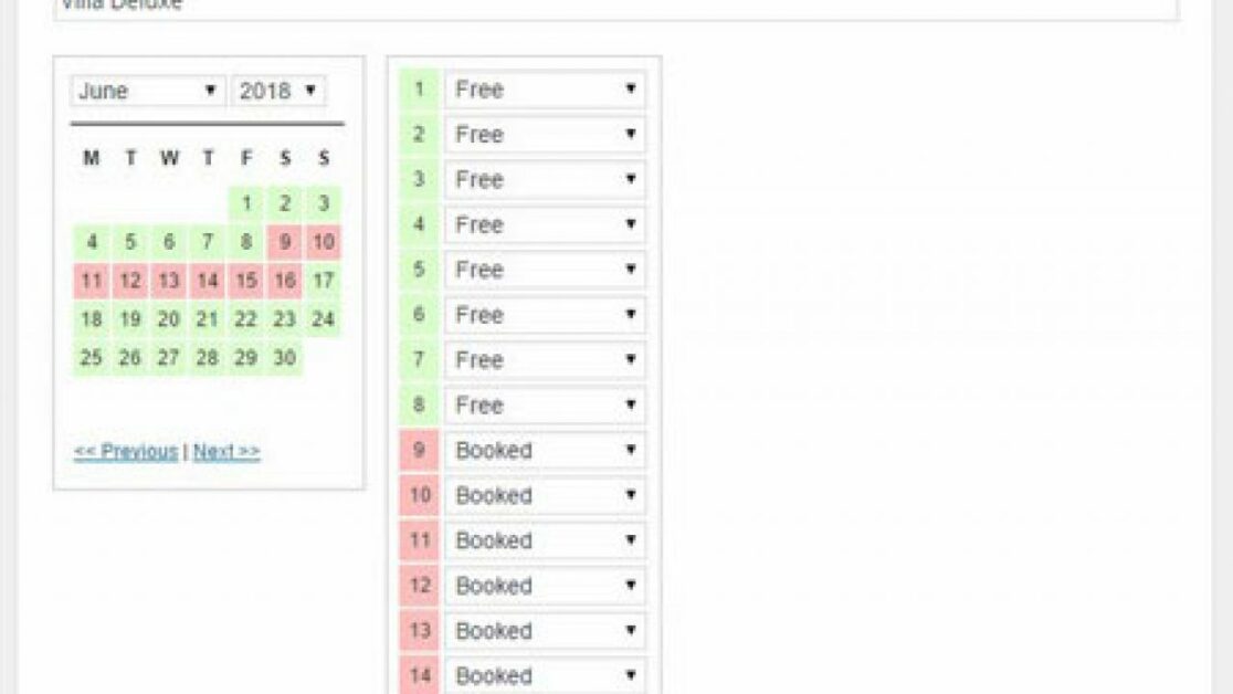 WP Basit Rezervasyon Takvimi wordpress rezervasyon eklentisi