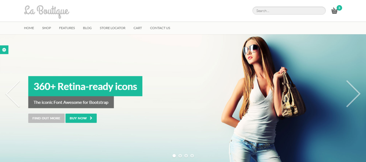 modelos de comércio eletrônico do la boutique wordpress