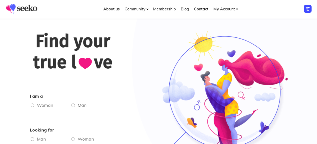 seeko uma excelente plataforma wordpress para sites de namoro