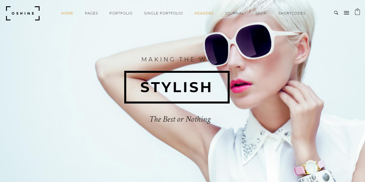 oshine un thème wordress brillant à tous égards