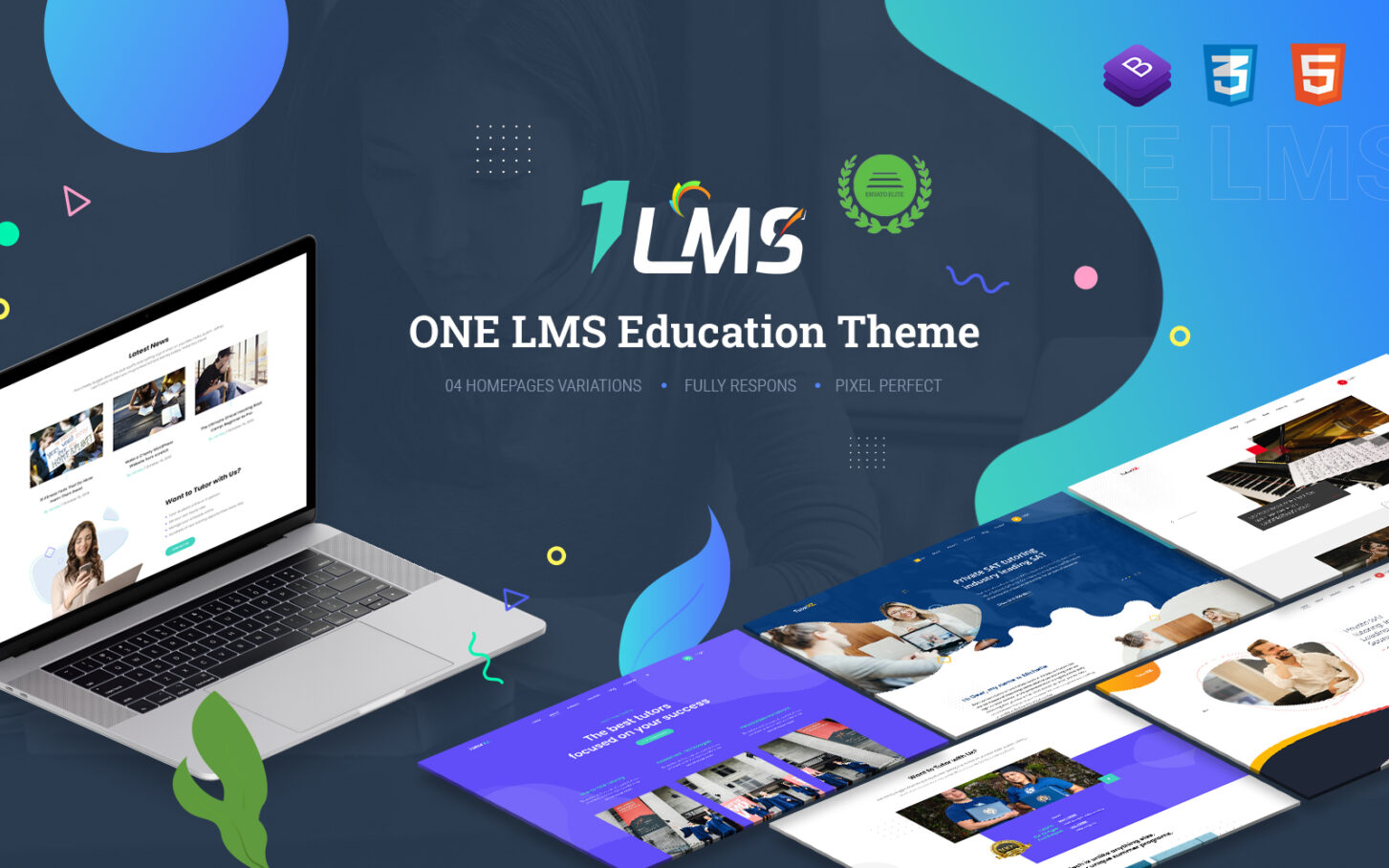 onelms atemberaubendes und effizientes WordPress-Template-Monster-Theme