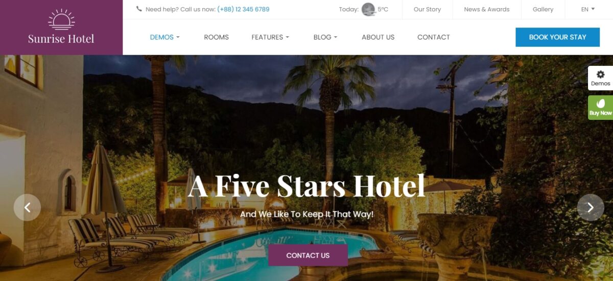 luxstay modernes und elegantes WordPress-Theme für Hotel und Reise