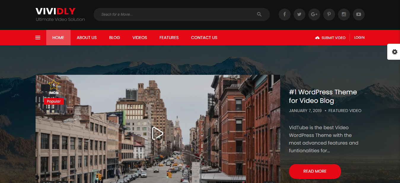 tema blog video wordpress yang jelas dan bagus