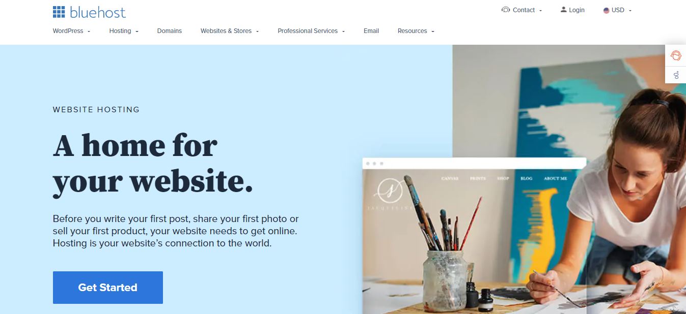 bluehost 최고의 WordPress 호스팅