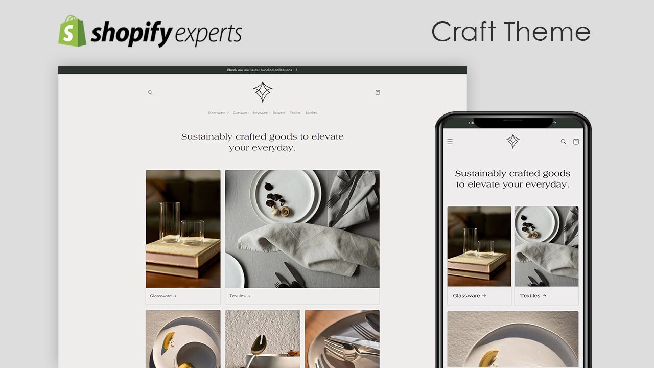 최고의 무료 Shopify 테마 공예