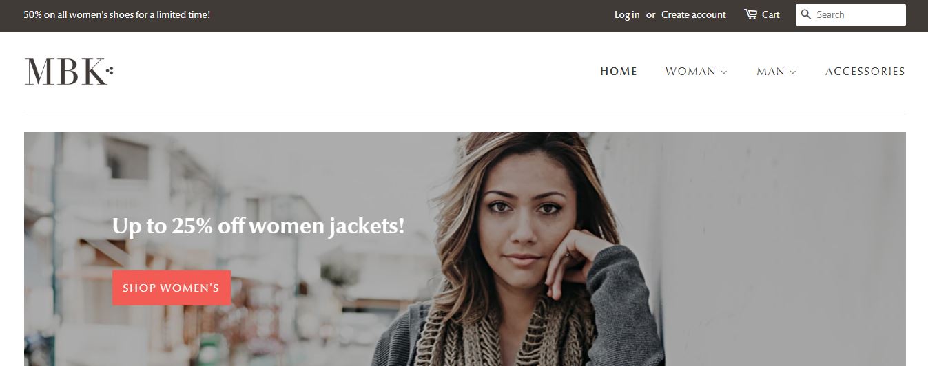 minimaler kostenloser Shopify-Theme-Download