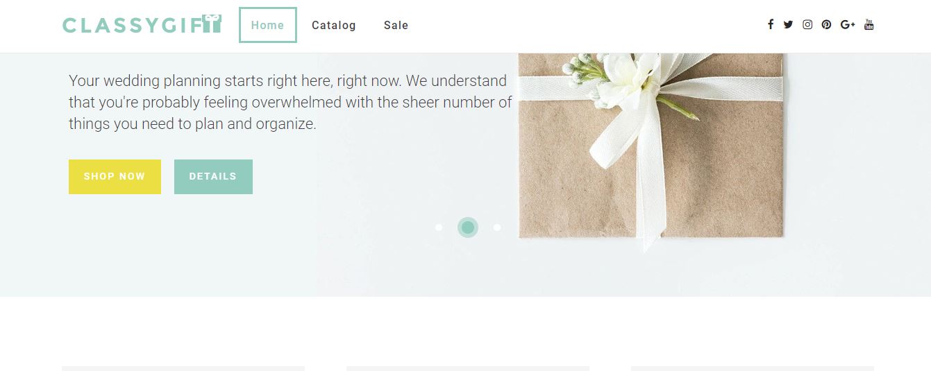 classygift Kostenloser Shopify-Design-Download