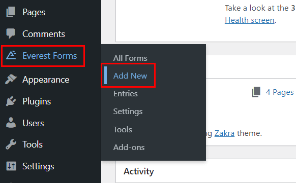 Membuat Formulir Baru