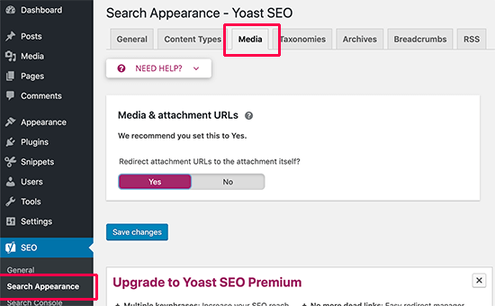 optimizarea imaginii yoast SEO