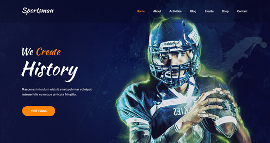 Motyw WordPress sportowiec sportowiec