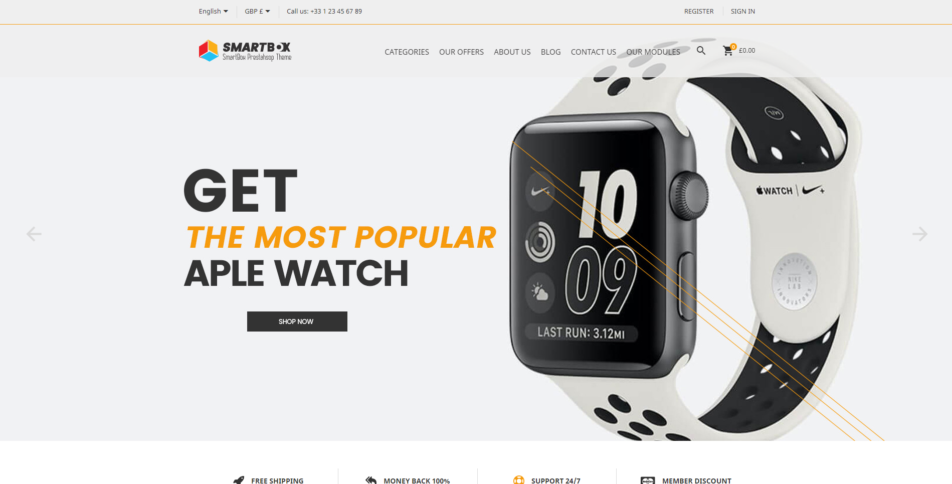 SmartBox - ธีม PrestaShop ฟรี