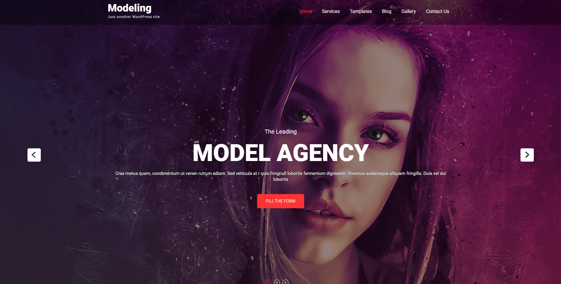 Pemodelan - Tema WordPress Fashion
