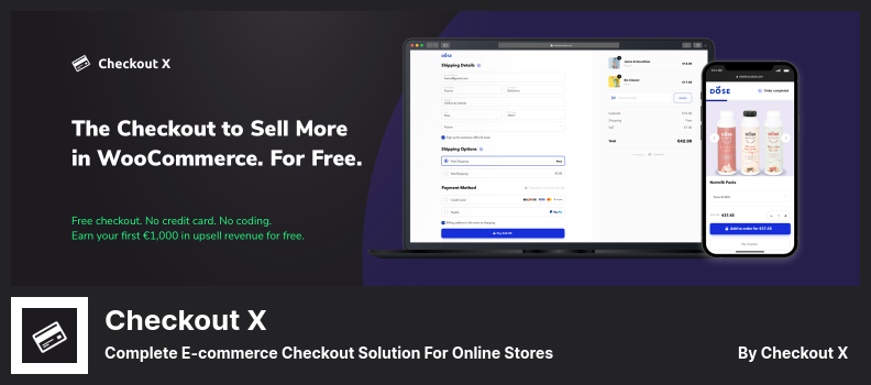 Checkout X Plugin - Soluție completă de plată pentru comerț electronic pentru magazinele online