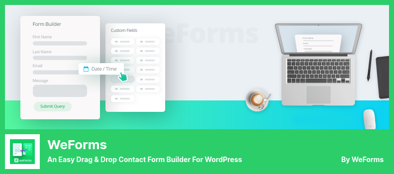 Plugin weForms - Um construtor de formulários de contato fácil de arrastar e soltar para WordPress