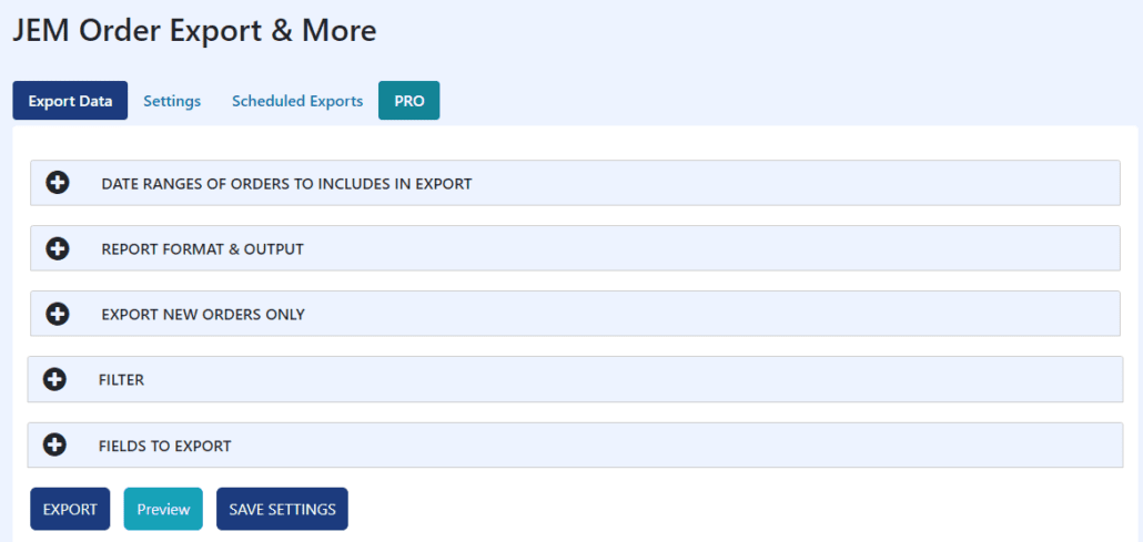 Export de comandă JEM și altele