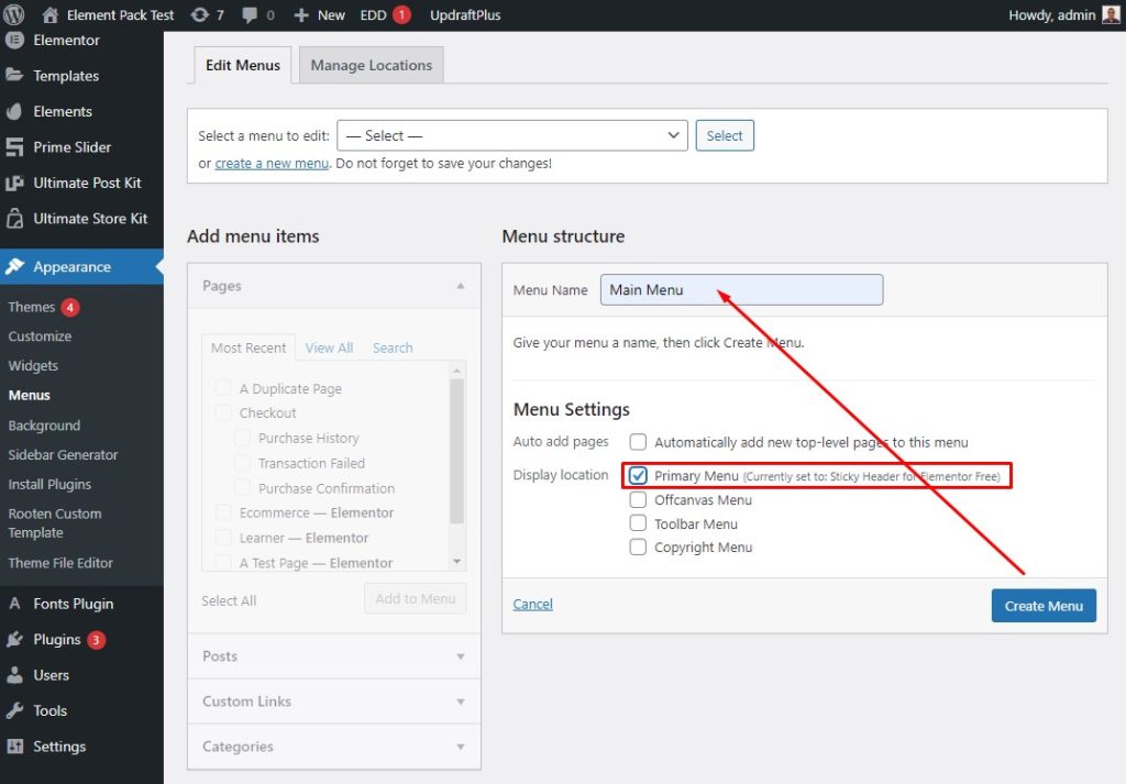 Cara membuat Header Navigasi Terbaik untuk WordPress 3 build your header menu in wordpress 2 - BdThemes