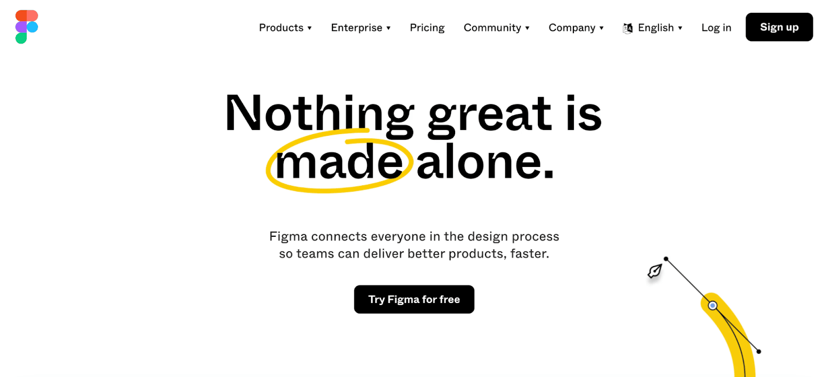 UI 디자인 툴 Figma 홈페이지