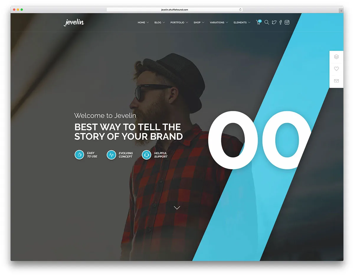 jevelin - سمة WordPress فريدة من نوعها