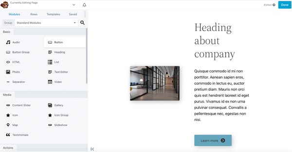 Construtor de Páginas WordPress