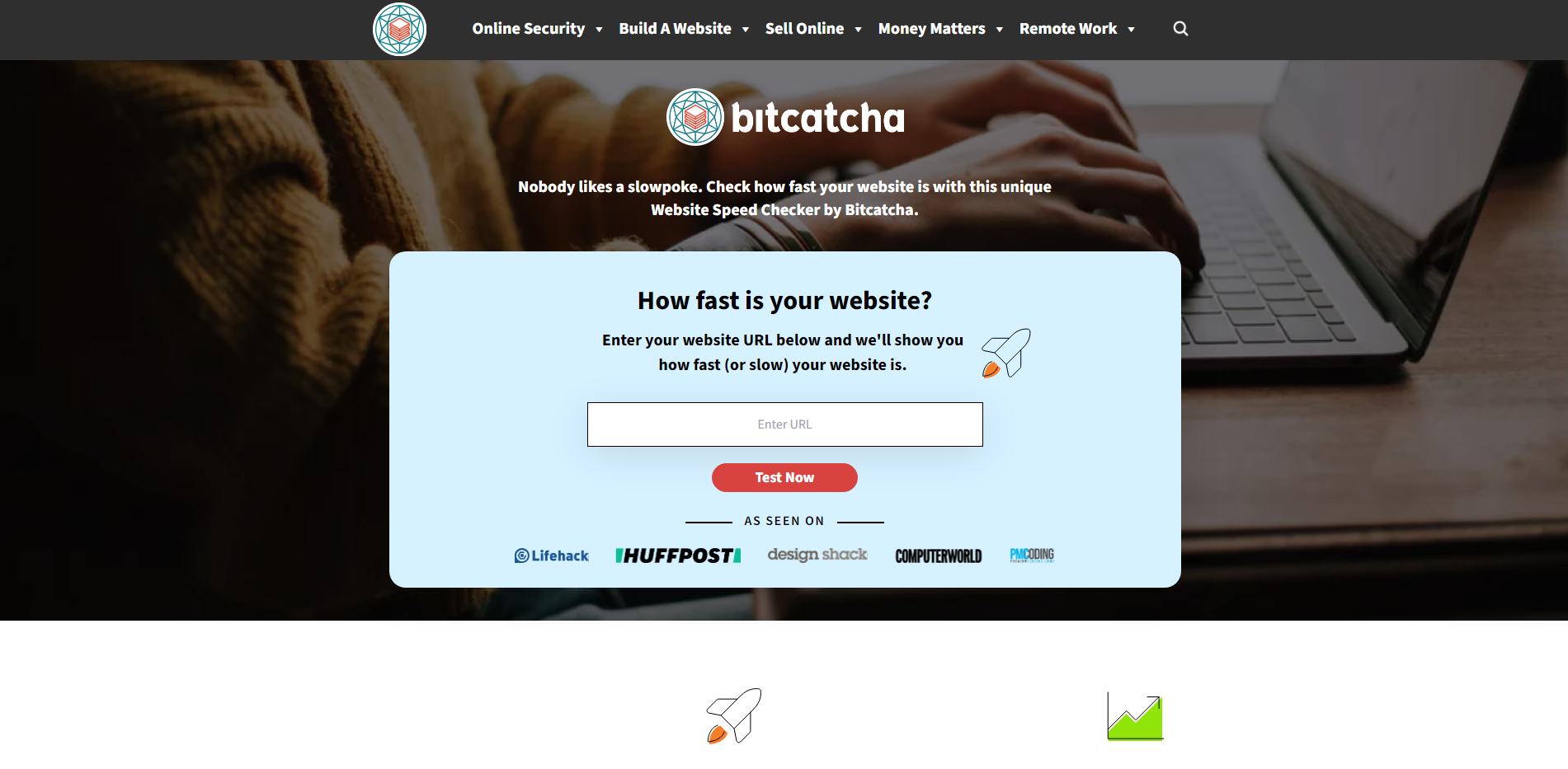 Bitcatcha - Test di velocità del sito web