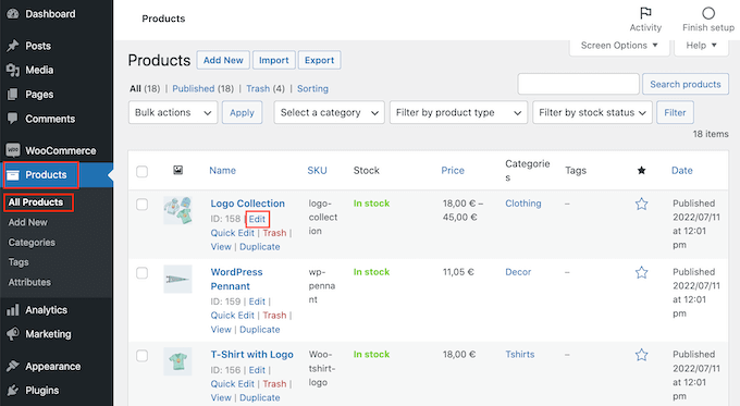 Aggiunta di una breve descrizione del prodotto utilizzando WooCommerce Adding a short product description using WooCommerce
