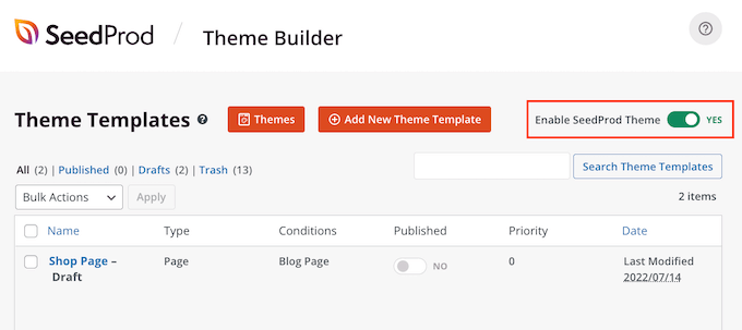 Abilitazione del tuo tema WooCommerce personalizzato Enabling your custom WooCommerce theme