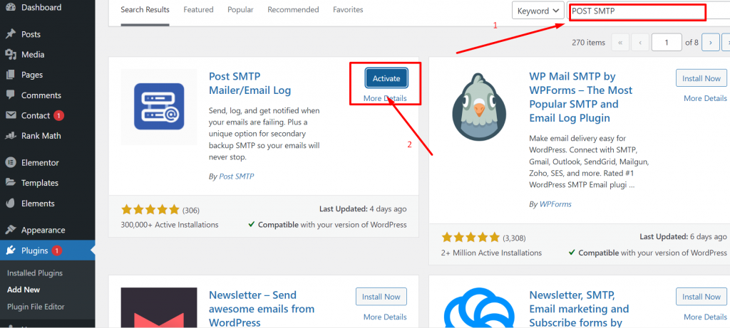 Wie konfiguriere ich die richtigen Outlook-SMTP-Einstellungen zum Senden von E-Mails? 16 Installing Post SMTP WordPress plugin