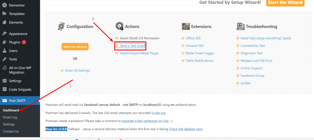 Wie konfiguriere ich die richtigen Outlook-SMTP-Einstellungen zum Senden von E-Mails? 20 Send a test Email