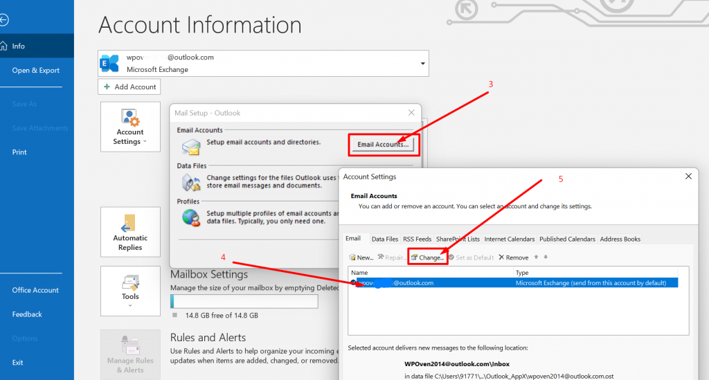 Wie konfiguriere ich die richtigen Outlook-SMTP-Einstellungen zum Senden von E-Mails? 12 Setting up outlook SMTP server for sending emails