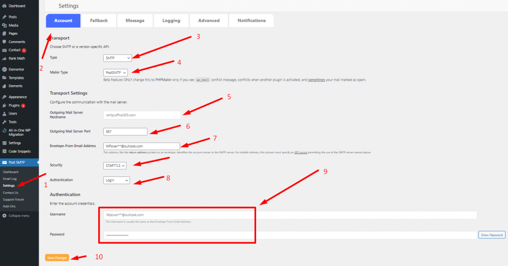 Wie konfiguriere ich die richtigen Outlook-SMTP-Einstellungen zum Senden von E-Mails? 19 Screenshot 30 How to Configure Right Outlook SMTP Settings to Send Emails?
