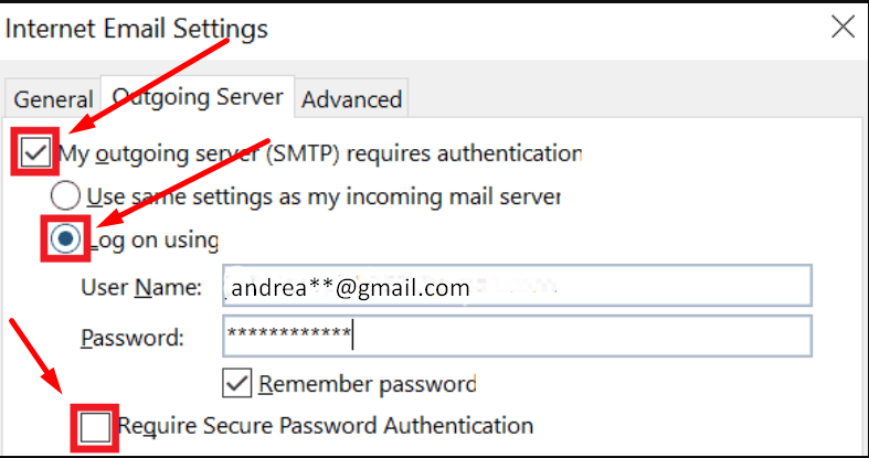 Wie konfiguriere ich die richtigen Outlook-SMTP-Einstellungen zum Senden von E-Mails? 14 Internet Email settings