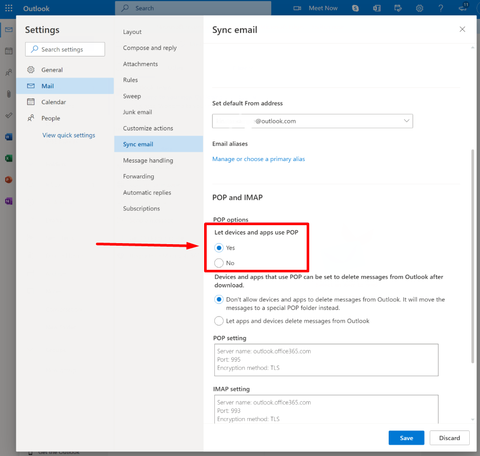 Wie konfiguriere ich die richtigen Outlook-SMTP-Einstellungen zum Senden von E-Mails? 4 POP and IMAP outlook settings