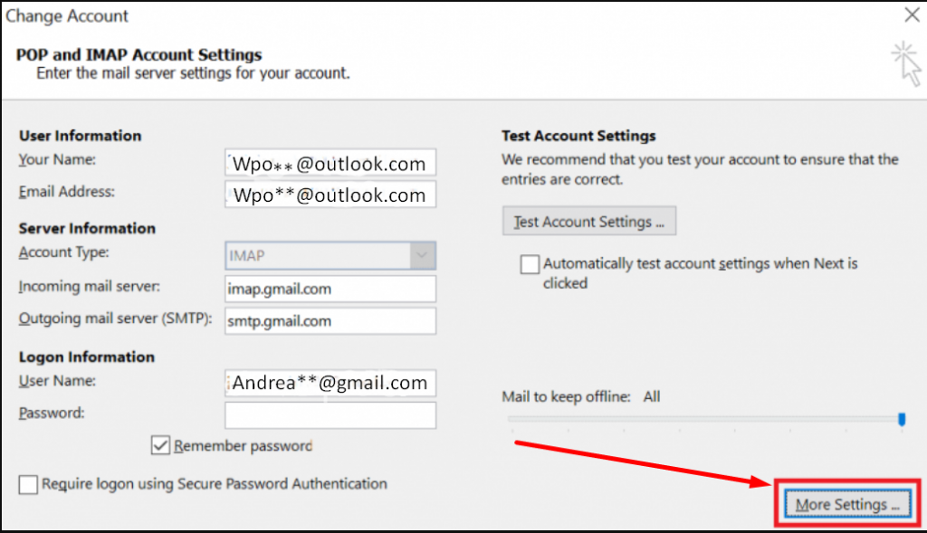 Wie konfiguriere ich die richtigen Outlook-SMTP-Einstellungen zum Senden von E-Mails? 13 Screenshot 23 2 How to Configure Right Outlook SMTP Settings to Send Emails?