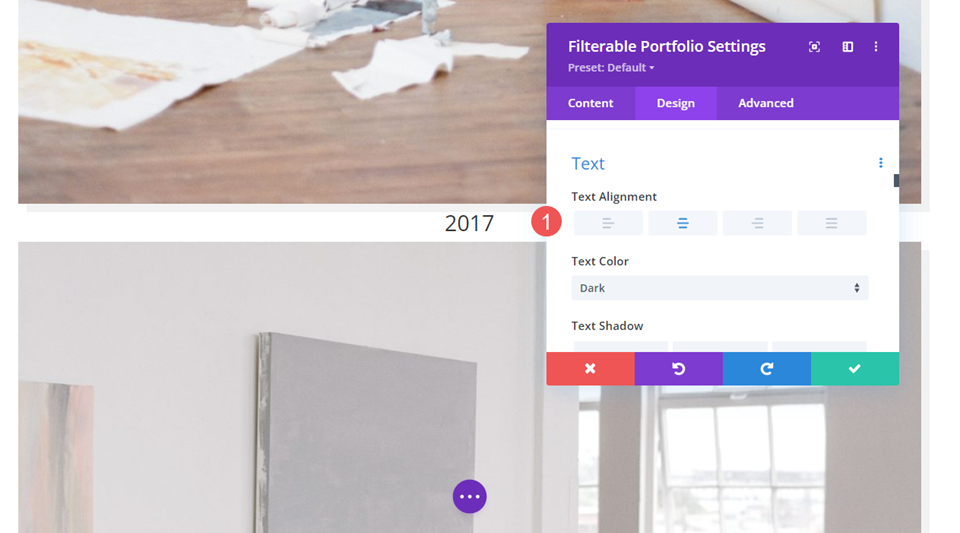 Comment styliser un élément de portfolio de mise en page pleine largeur