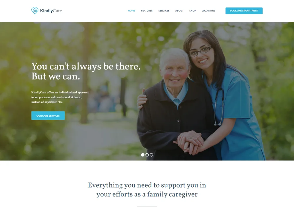 Please Care | การดูแลผู้สูงอายุและการแพทย์ WordPress Theme