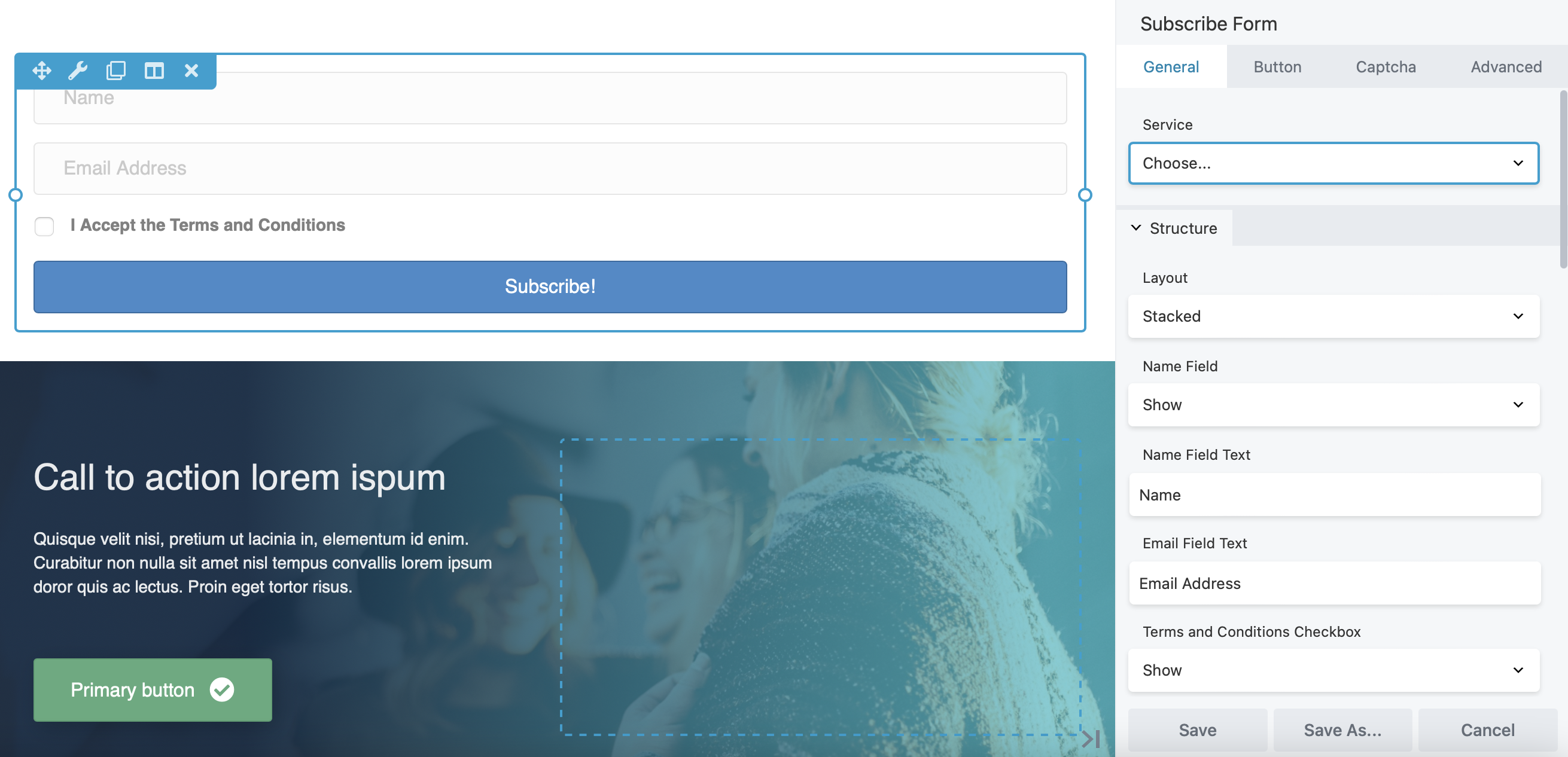Beaver Builder 订阅表单模块