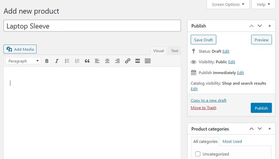 Judul dan Deskripsi Produk WooCommerce