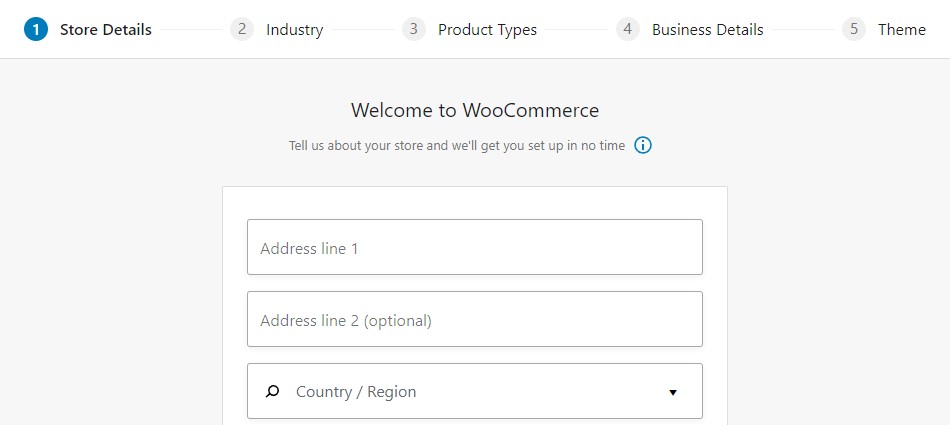 Wizard Pengaturan WooCommerce
