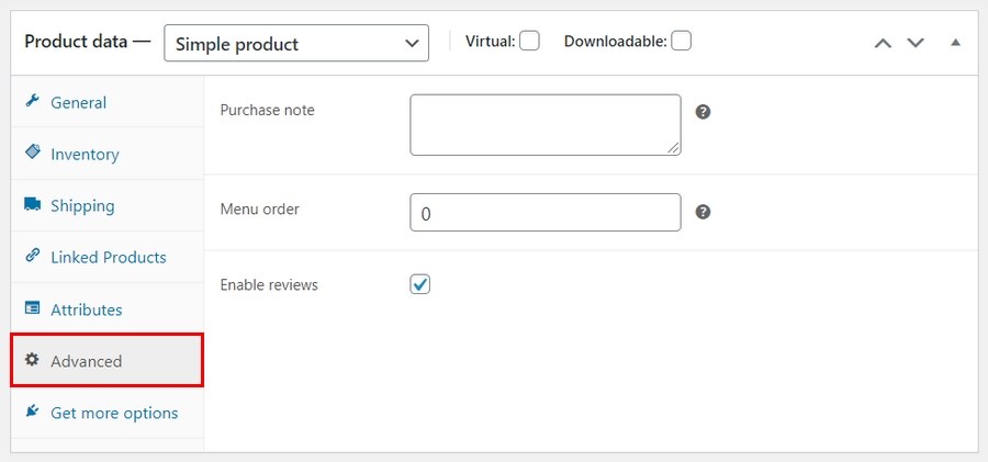 Tab Lanjutan Produk WooCommerce