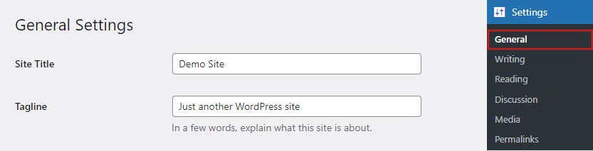 Judul dan Deskripsi Toko Online WordPress