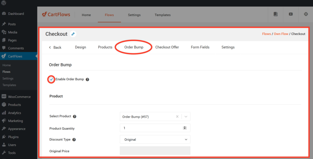 如何将订单颠簸添加到 WooCommerce 销售漏斗 - 3